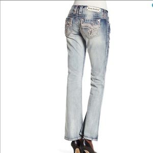 Rock Revival Womens Easy Bling Bootcut Jeans NEW